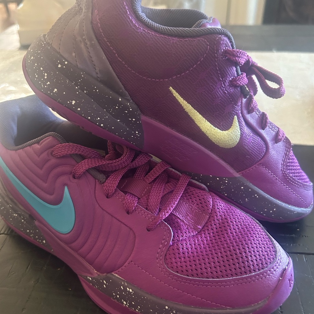 Nike Purple and Blue Sneakers with Modern Design